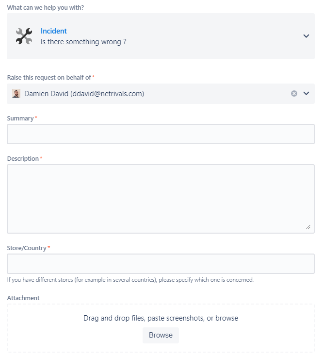 your ticket status
